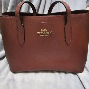 Coach leather tote bag, 2 shoulder straps